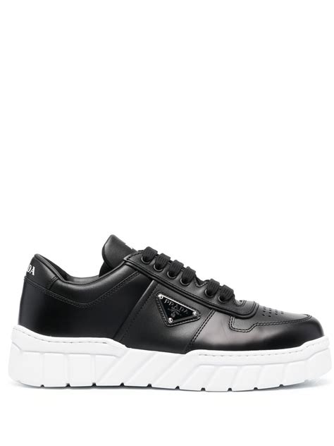 prada logo plaque lace-up sneakers|Prada replacement shoe laces.